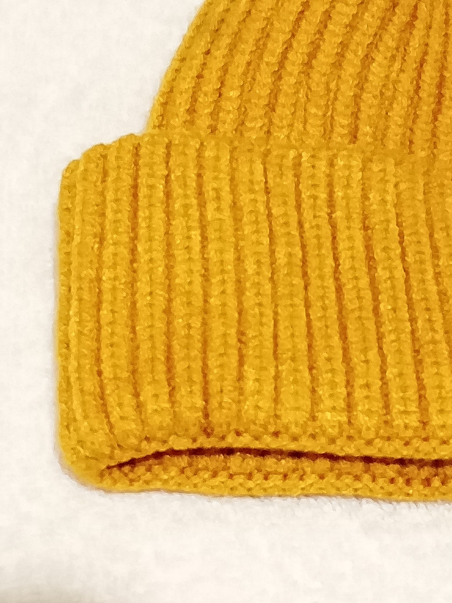 MUSTARD PEPPER Ribbed Knit Beanie with Black Embroidered CRIKESH Logo – Warm Winter Hat - Image 2